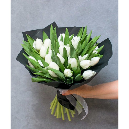 Букет Белые тюльпаны